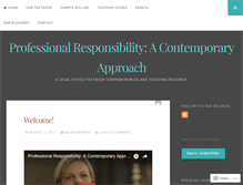 Tablet Screenshot of contemporaryprofessionalresponsibility.com